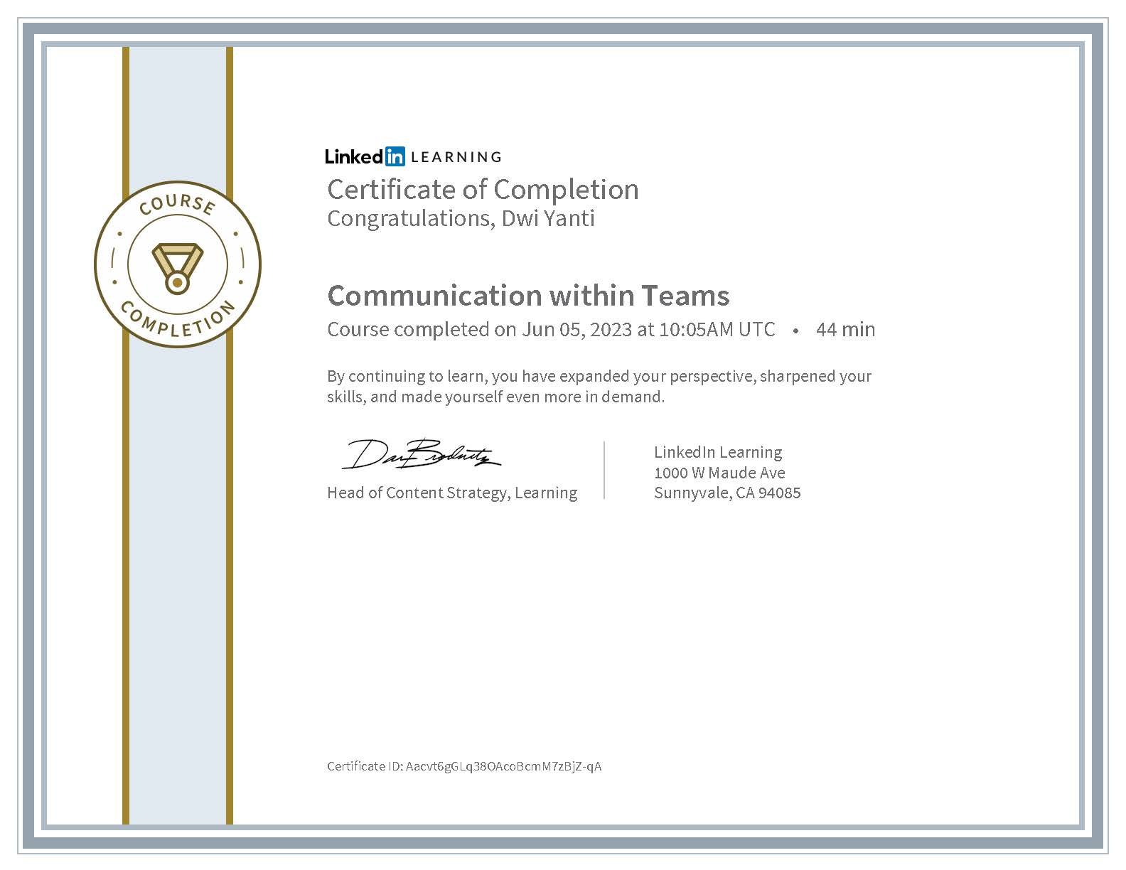 SEO Specialist Certified Communication within Teams